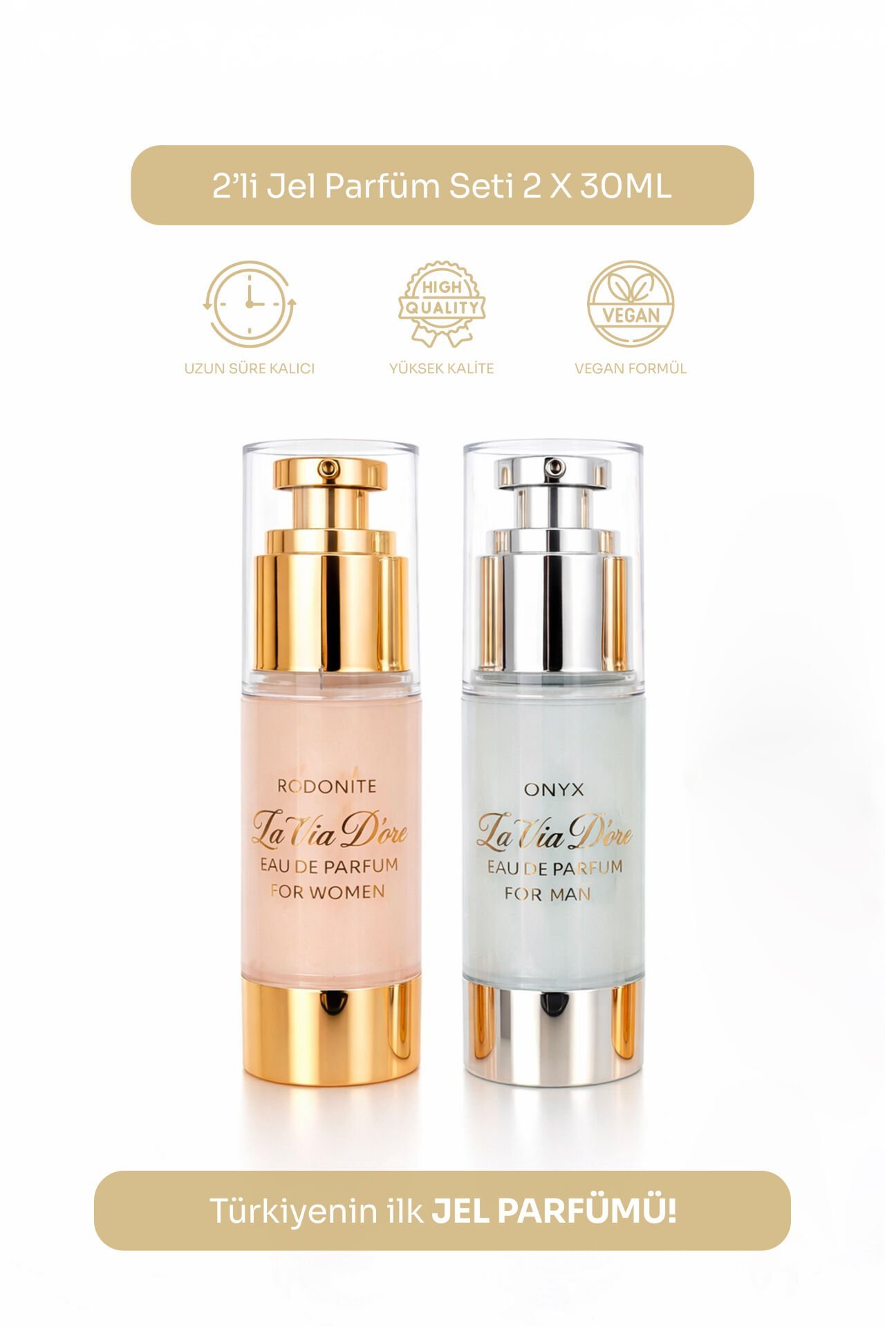 2’li Jel Parfüm Seti (Onyx + Rodonite) 2 × 30 ml EDP