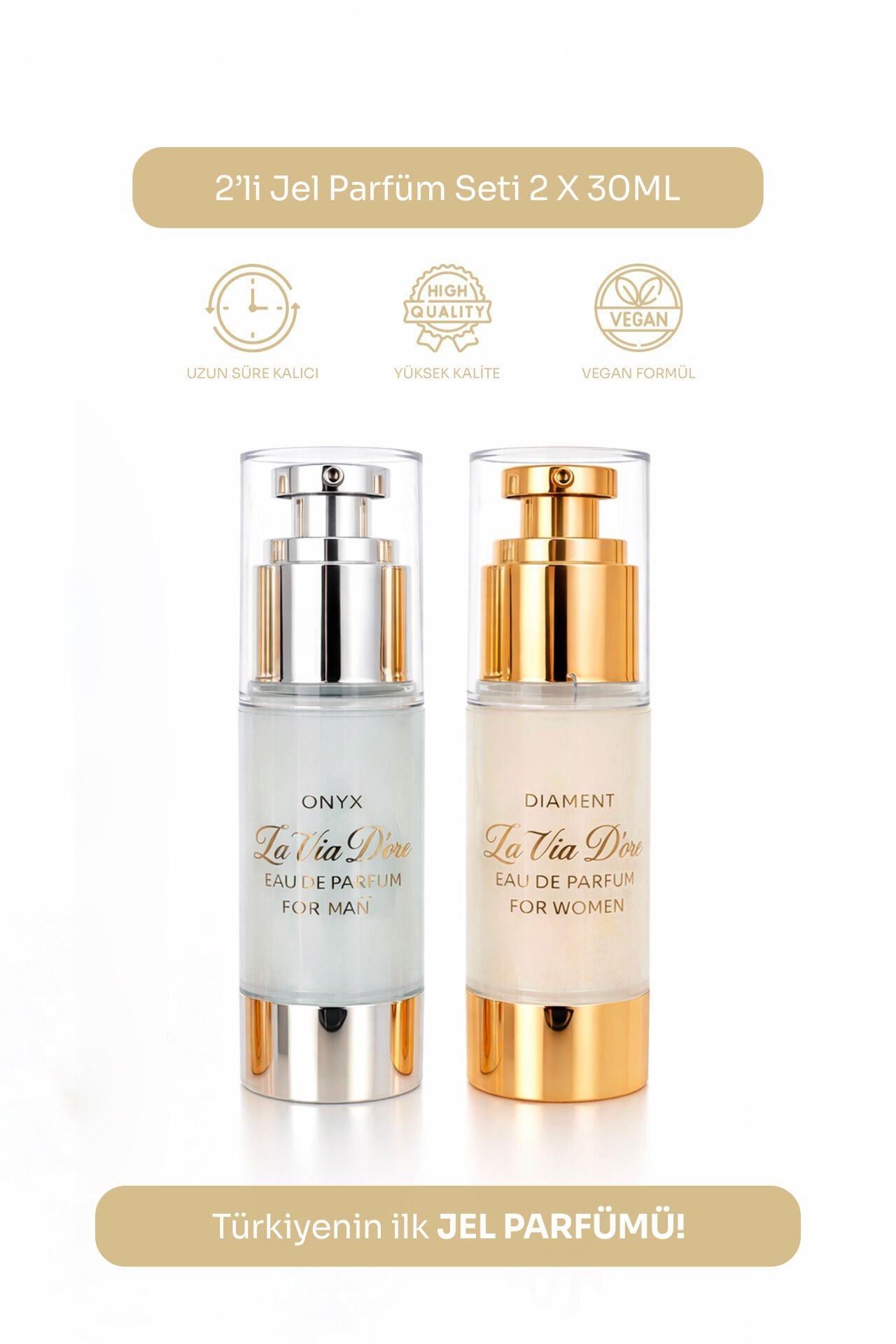 2’li Jel Parfüm Seti (Onyx + Diament) 2 × 30 ml EDP